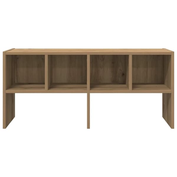 vidaXL Skostativ stablebar artisan eik 89,5x30x40 cm