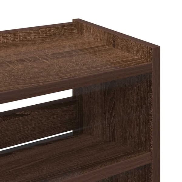 vidaXL skoreol 60x25x62 cm konstrueret træ brun egetræsfarve