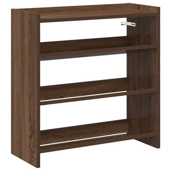 vidaXL skoreol 60x25x62 cm konstrueret træ brun egetræsfarve
