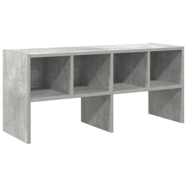 vidaXL skostativ stabelbar 89,5x30x40 cm betongrå