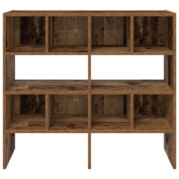 vidaXL skostativer stabelbare 2 stk. 89,5x30x40 cm antikt træ