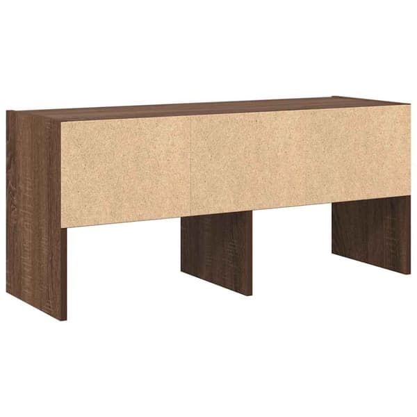 vidaXL Skostativ stablebar brun eik 89,5x30x40 cm