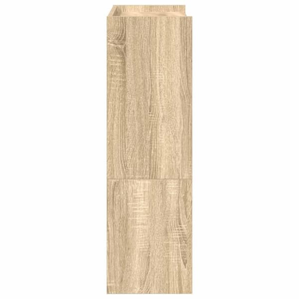 vidaXL Skohylla sonoma-ek 60x25x81 cm konstruerat trä