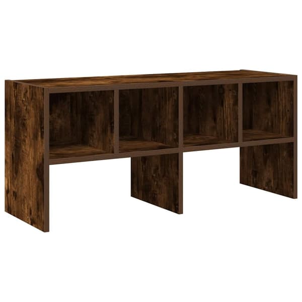 vidaXL skostativ stabelbar 89,5x30x40 cm røget egetræsfarve