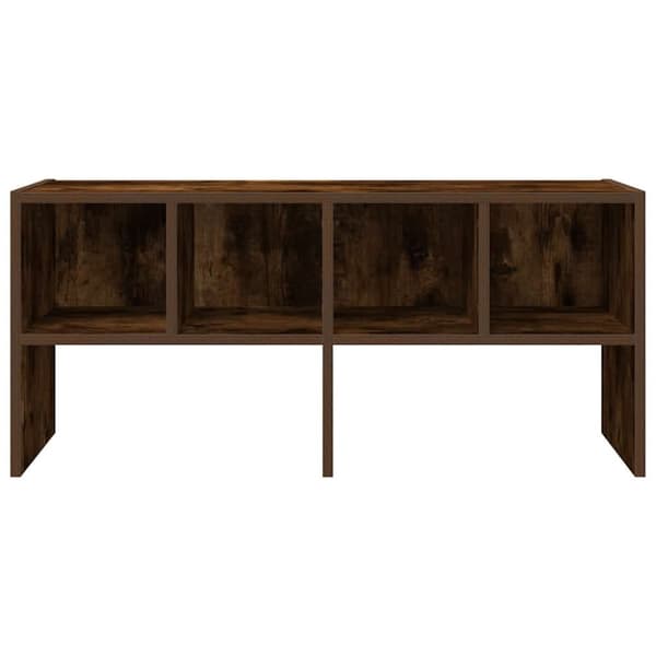 vidaXL skostativ stabelbar 89,5x30x40 cm røget egetræsfarve