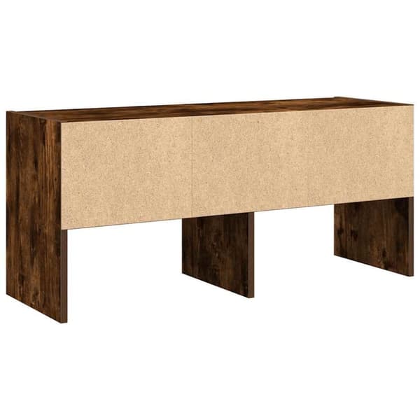 vidaXL skostativ stabelbar 89,5x30x40 cm røget egetræsfarve