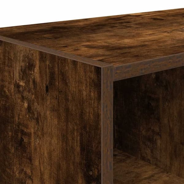 vidaXL skostativ stabelbar 89,5x30x40 cm røget egetræsfarve