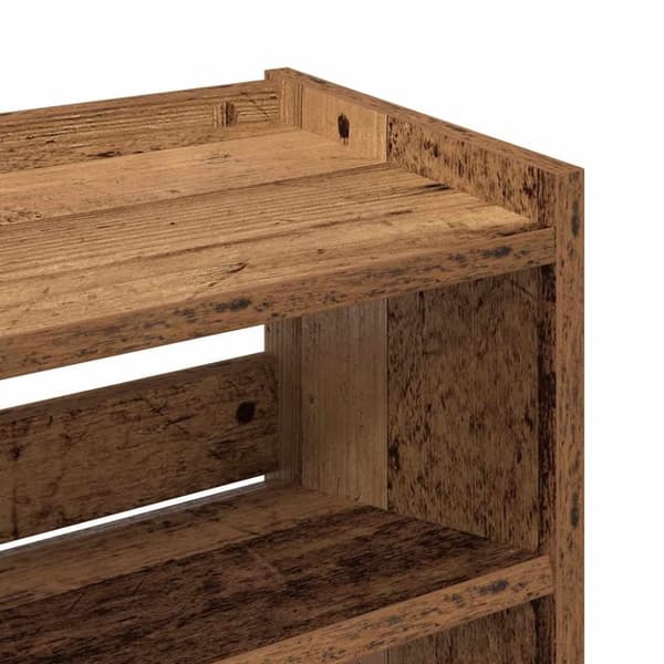 vidaXL skoreol 60x25x62 cm konstrueret træ antikt træ