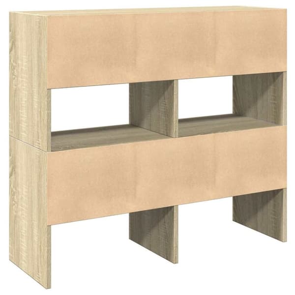 vidaXL skostativer stabelbare 2 stk. 89,5x30x40 cm sonoma-eg