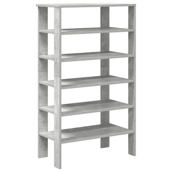 vidaXL skoreol 61x32x105 cm konstrueret træ betongrå