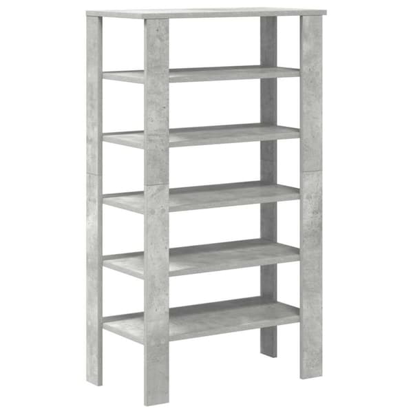 vidaXL skoreol 61x32x105 cm konstrueret træ betongrå