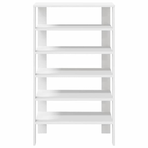 vidaXL Skohylle hvit 61x32x105 cm konstruert tre