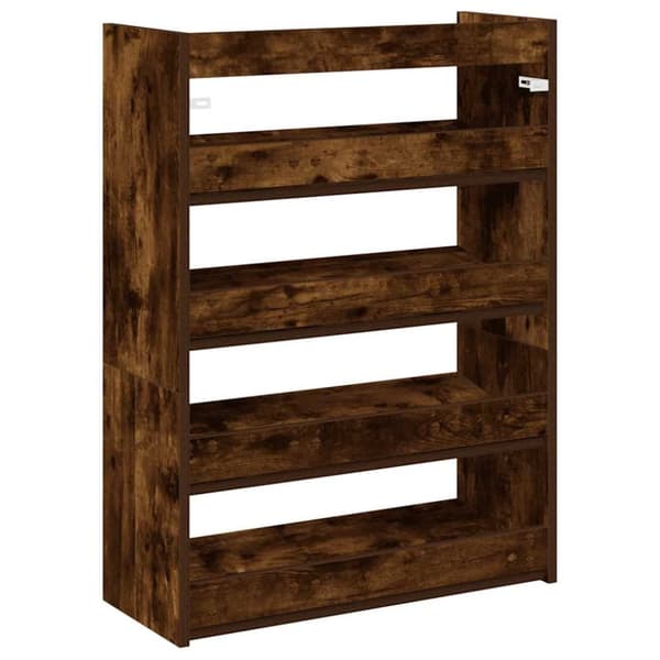 vidaXL Kenkäteline savutammi 60x25x81 cm tekninen puu