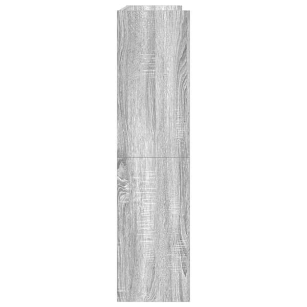 vidaXL Kenkäteline harmaa Sonoma 80x25x100 cm tekninen puu