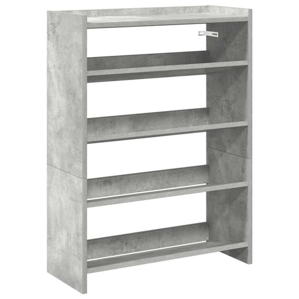 vidaXL skoreol 60x25x81 cm konstrueret træ betongrå