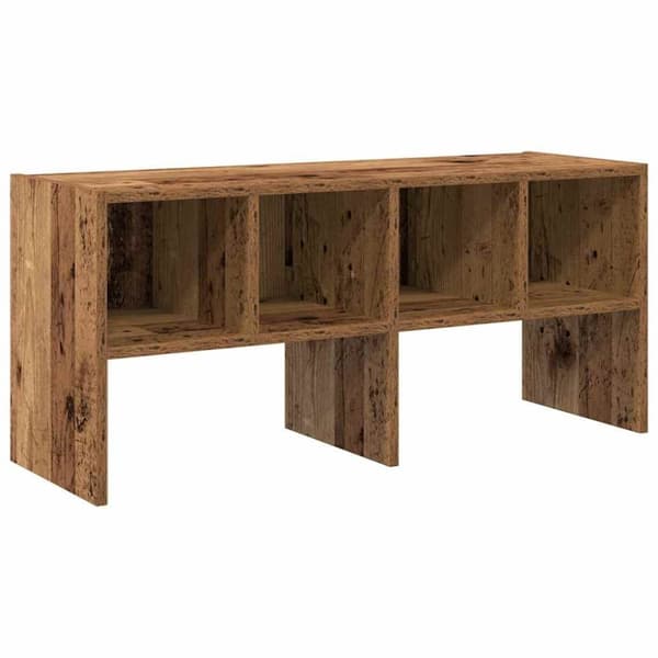 vidaXL Kenkäteline Pinottava Vanha Puu 89,5x30x40 cm