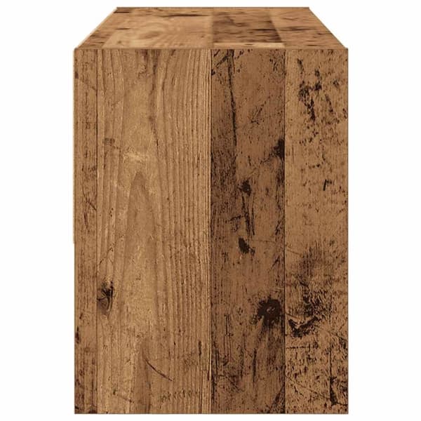 vidaXL Kenkäteline Pinottava Vanha Puu 89,5x30x40 cm
