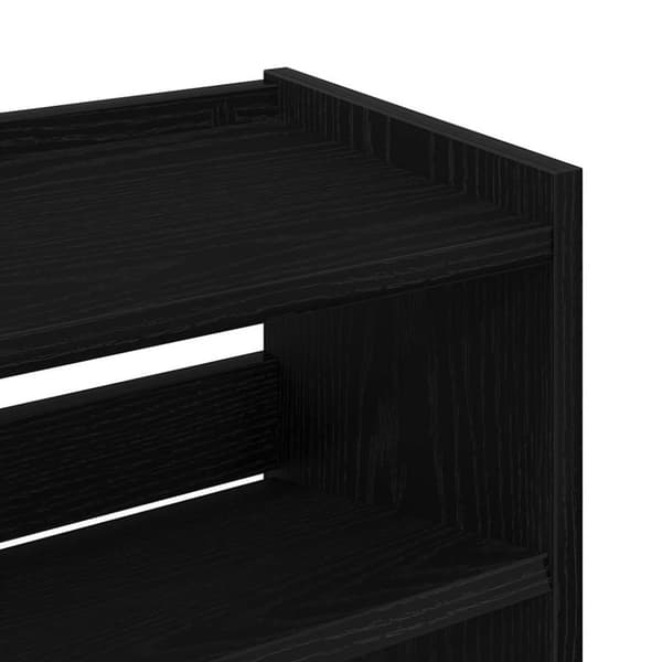 vidaXL Kenkäteline musta 60x25x62 cm tekninen puu