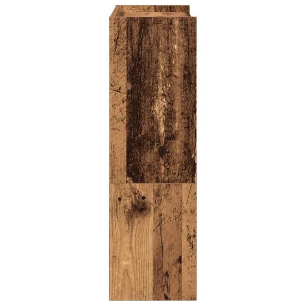 vidaXL Skohylla åldrat trä 60x25x81 cm konstruerat trä