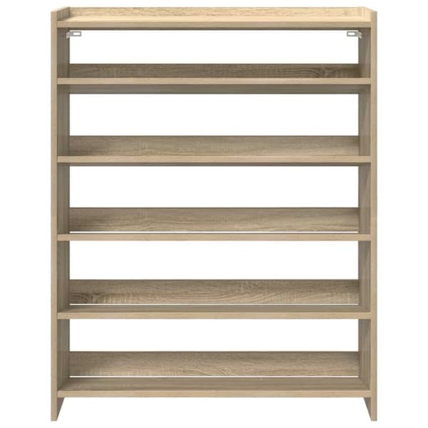 vidaXL skoreol 80x25x100 cm konstrueret træ sonoma-eg