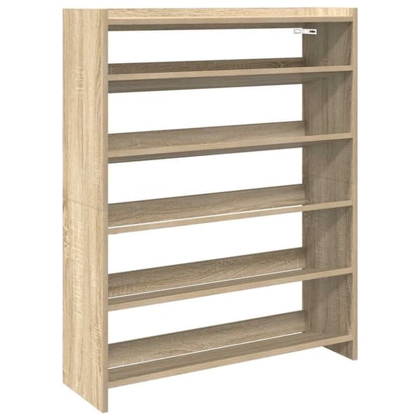 vidaXL skoreol 80x25x100 cm konstrueret træ sonoma-eg