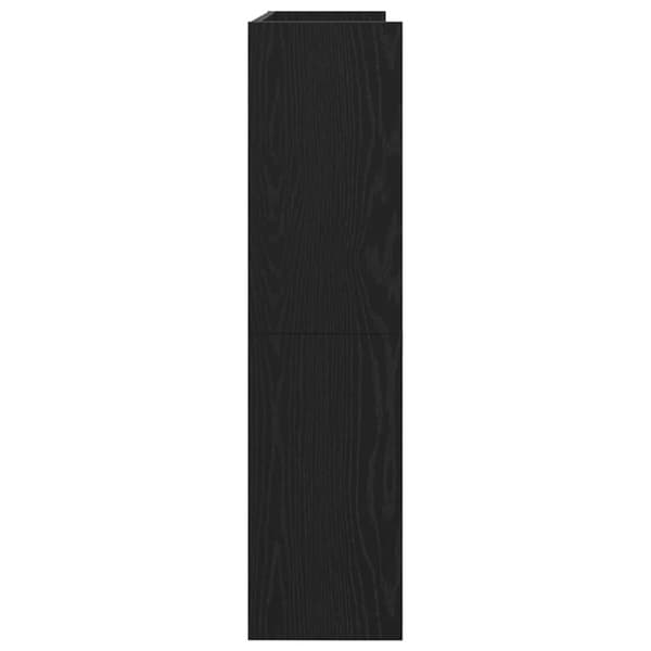 vidaXL Kenkäteline musta 80x25x100 cm tekninen puu