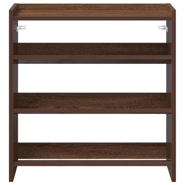 vidaXL Skoställ brun ek 60x25x62 cm konstruerat trä