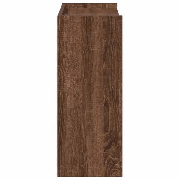 vidaXL Skoställ brun ek 60x25x62 cm konstruerat trä