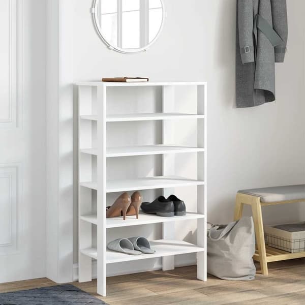 vidaXL skoreol 61x32x105 cm konstrueret træ hvid