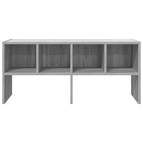 vidaXL skostativ stabelbar 89,5x30x40 cm grå sonoma-eg