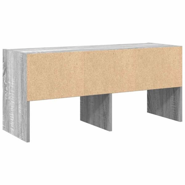 vidaXL skostativ stabelbar 89,5x30x40 cm grå sonoma-eg
