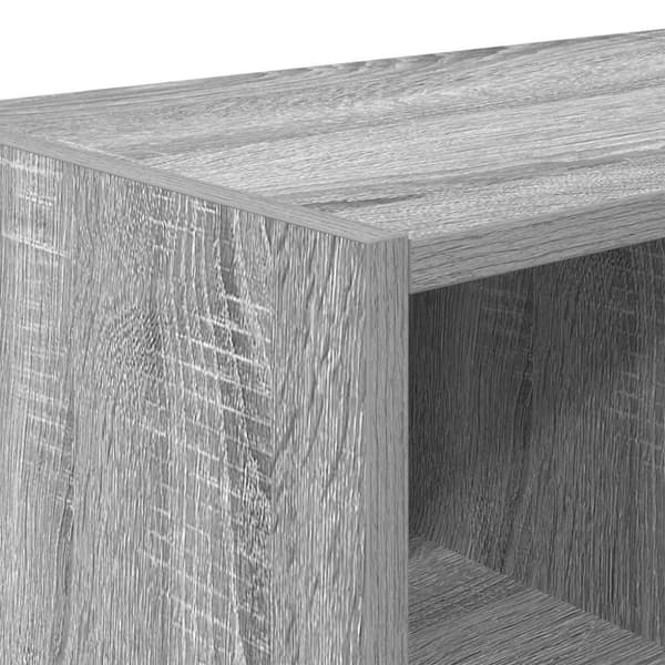 vidaXL skostativ stabelbar 89,5x30x40 cm grå sonoma-eg