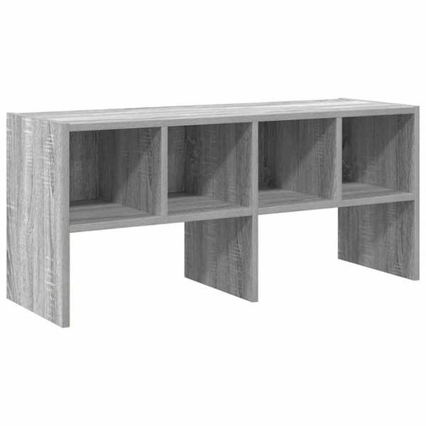 vidaXL skostativ stabelbar 89,5x30x40 cm grå sonoma-eg