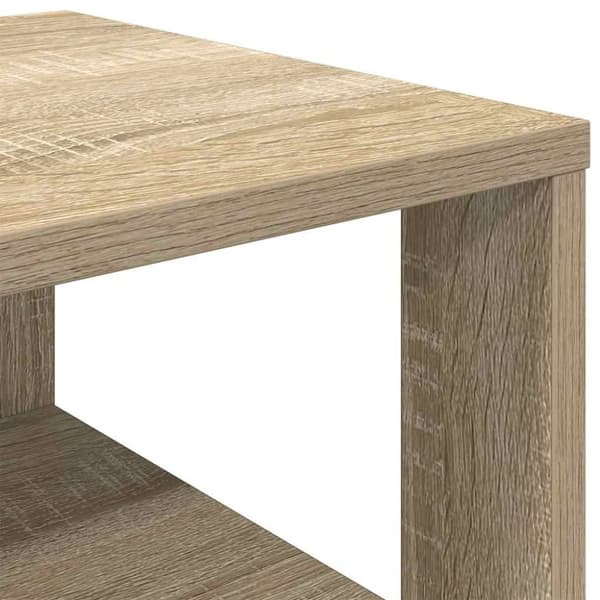 vidaXL Skohylla sonoma-ek 61x32x105 cm konstruerat trä