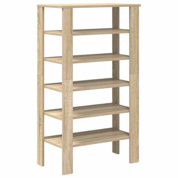 vidaXL Skohylla sonoma-ek 61x32x105 cm konstruerat trä