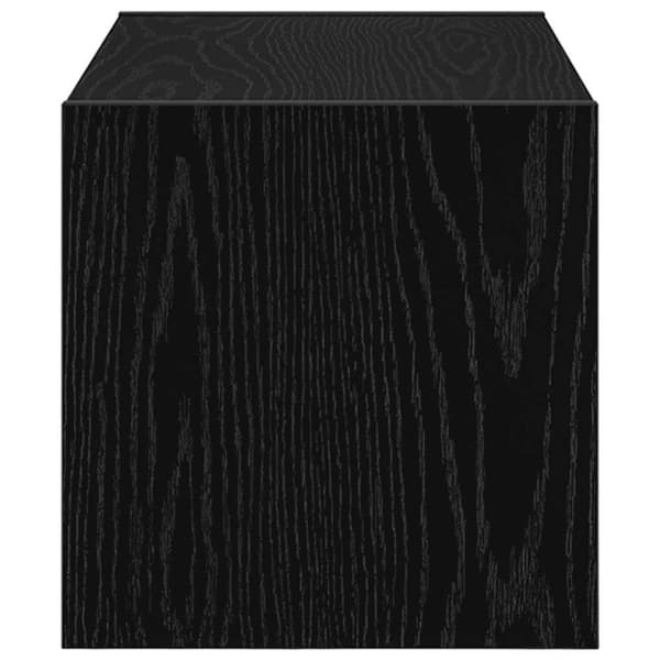 vidaXL Skostativ Stablebar Sort eik 60x30x30,5 cm