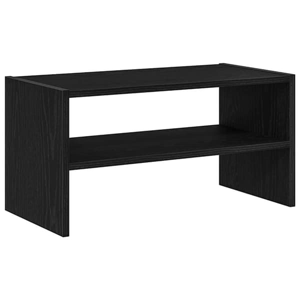 vidaXL Skostativ Stablebar Sort eik 60x30x30,5 cm