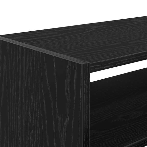 vidaXL Skostativ Stablebar Sort eik 60x30x30,5 cm