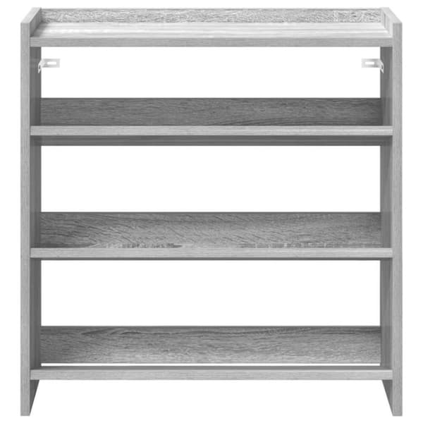 vidaXL Skohylle grå sonoma 60x25x62 cm konstruert tre