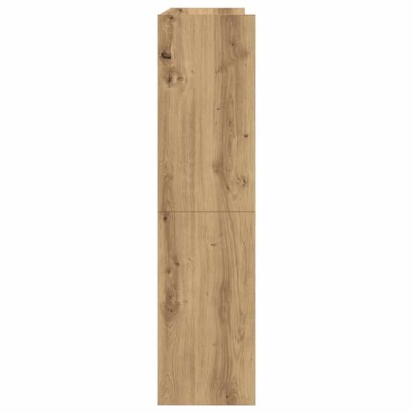 vidaXL Skohylle artisan eik 80x25x100 cm konstruert tre