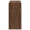 Miniatyrbild 6 av 11: vidaXL Skohyllor 2 st stapelbara brun ek 60x30x30,5 cm