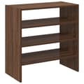 Miniatyrbild 7 av 11: vidaXL Skohyllor 2 st stapelbara brun ek 60x30x30,5 cm