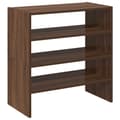 Miniatyrbild 1 av 11: vidaXL Skohyllor 2 st stapelbara brun ek 60x30x30,5 cm