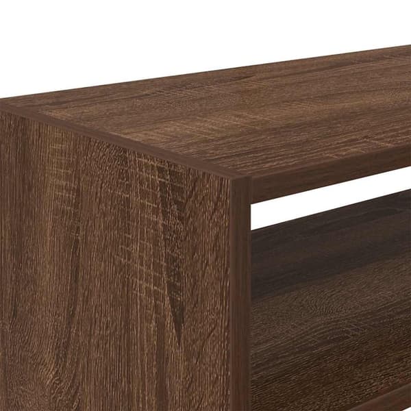 vidaXL skostativer stabelbare 2 stk. 60x30x30,5 cm brun egetræsfarve