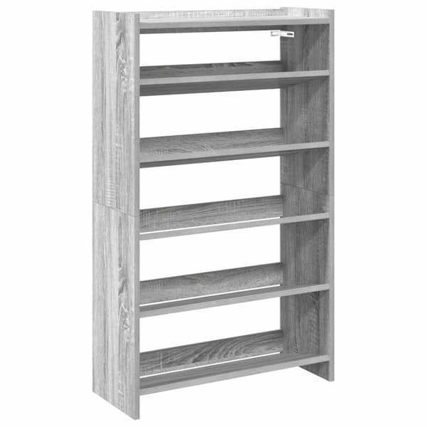 vidaXL skoreol 60x25x100 cm konstrueret træ grå sonoma-eg