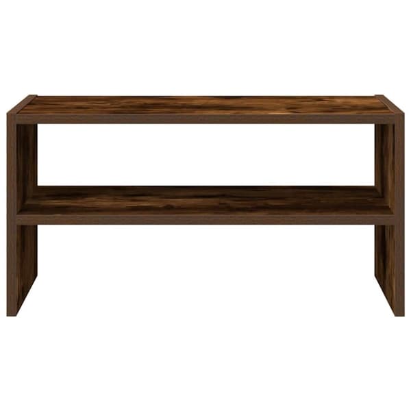 vidaXL kenkäteline Pinottava savustettu tammi 60x30x30,5 cm