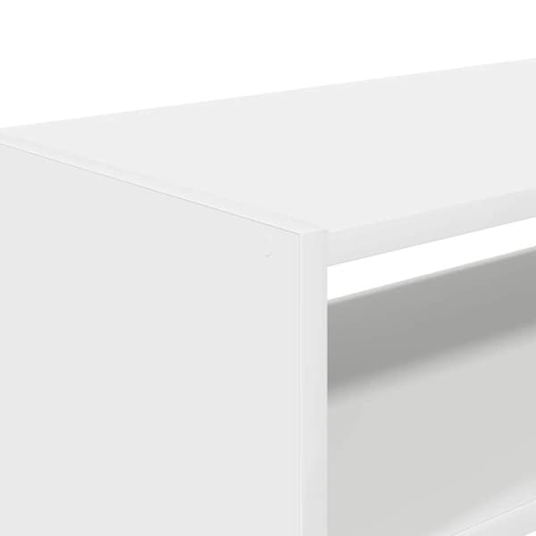 vidaXL Skohyllor 2 st stapelbara vit 60x30x30,5 cm