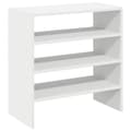 Miniatyrbild 1 av 11: vidaXL Skohyllor 2 st stapelbara vit 60x30x30,5 cm