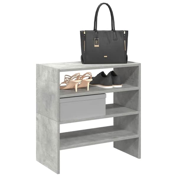 vidaXL skostativer stabelbare 2 stk. 60x30x30,5 cm betongrå