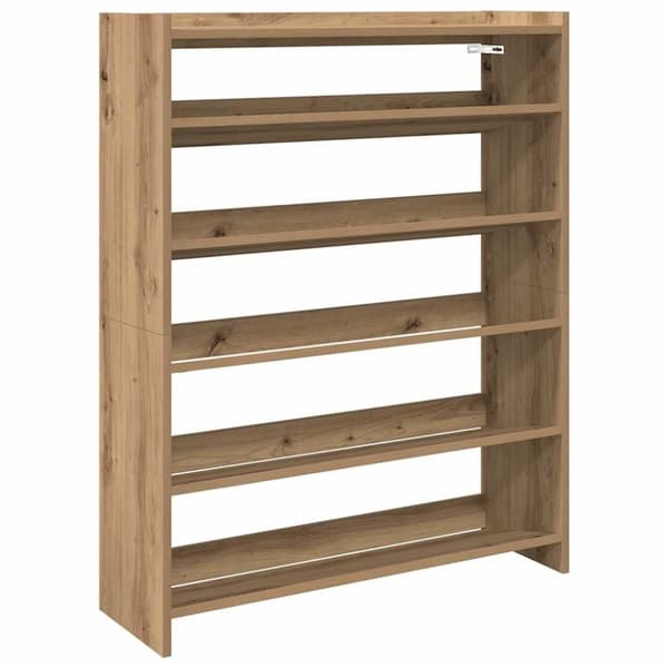 vidaXL skoreol 80x25x100 cm konstrueret træ kunsteg